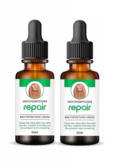 Nail Fungus Repair Serum — Treats Yellow, Thick & Damaged Nails (Pack of 2, 30ml Each)