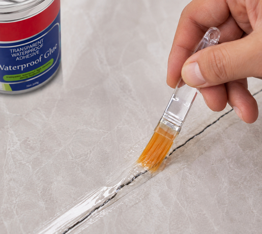 Waterproof Crack Seal Glue with Applicator Brush — Transparent Adhesive (300g)
